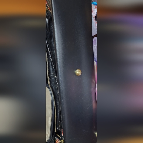 Vintage‎ 1960s plaid carry on suitcase - Picture 13 of 15